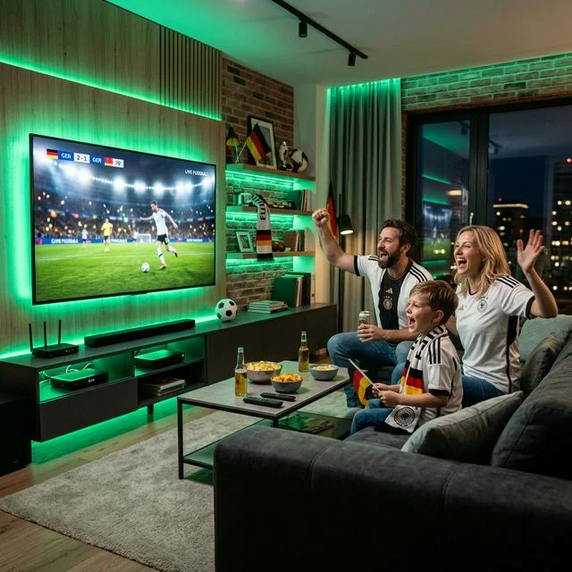 Familie schaut IPTV
